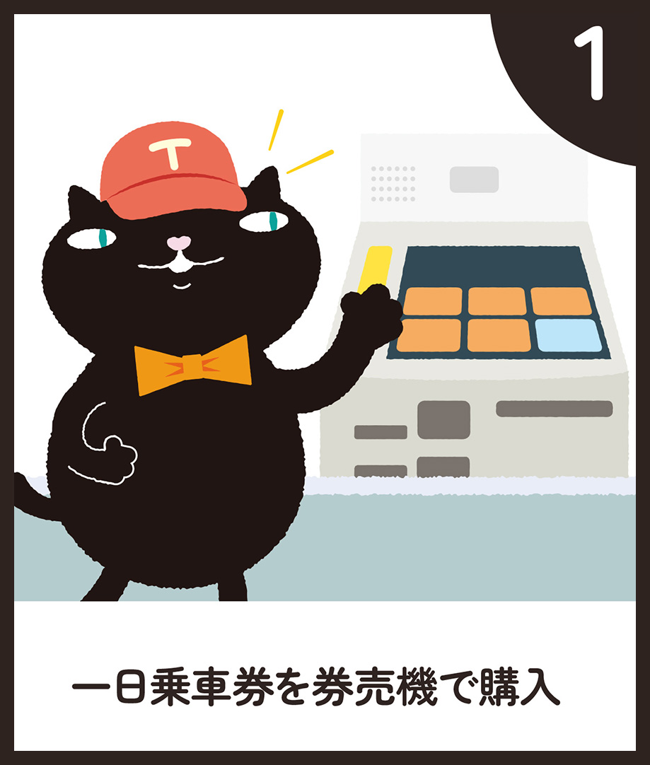 用售票机购买一天通票